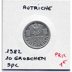 Autriche 10 Groschen 1982 Sup, KM 2878 pièce de monnaie
