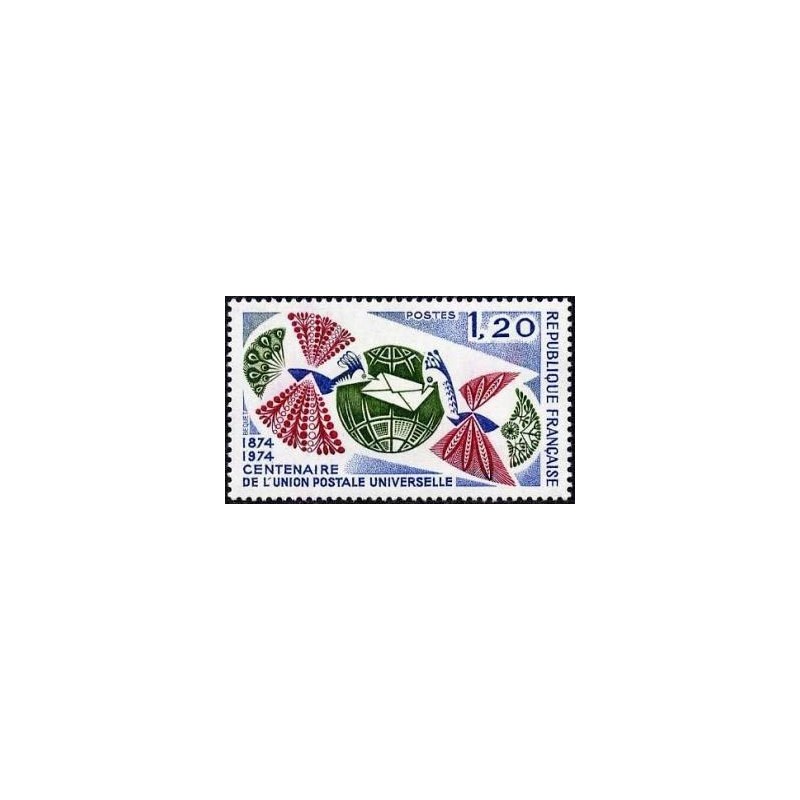 Timbre France Yvert No 1817 Centenaire de l'U.P.U