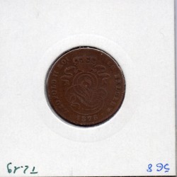 Belgique 2 centimes 1876 en français TB, KM 35 pièce de monnaie