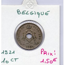 Belgique 10 centimes 1921 en Français TTB, KM 85 pièce de monnaie