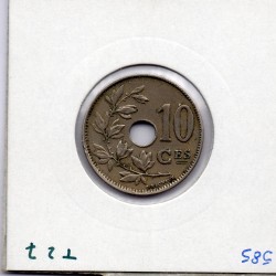 Belgique 10 centimes 1925 en Français TTB, KM 85 pièce de monnaie