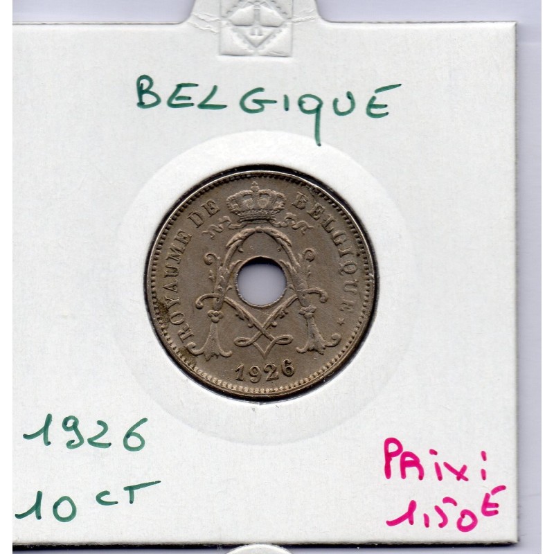 Belgique 10 centimes 1926 en Français TTB, KM 85 pièce de monnaie Belgique 10 centimes 1926 en Français TTB, KM 85 pièce de monnaie