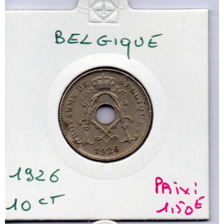 Belgique 10 centimes 1926 en Français TTB, KM 85 pièce de monnaie