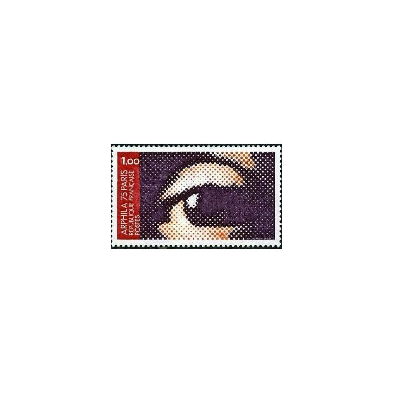 Timbre France Yvert No 1830 Arphila 75, l'oeil