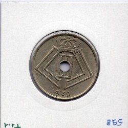 Belgique 25 centimes 1939 en Français TTB, KM 114 pièce de monnaie