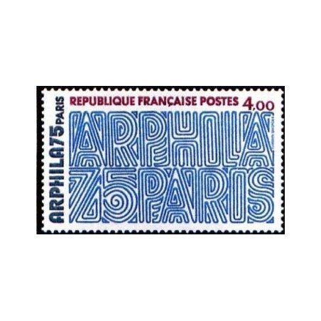 Timbre France Yvert No 1836 Arphila 75, Graphisme, issu du bloc