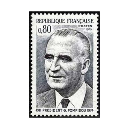 Timbre France Yvert No 1839 Georges Pompidou, président