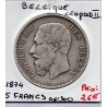Belgique 5 Francs 1874 TTB , KM 24 pièce de monnaie