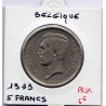 Belgique 5 Francs 1933 en Français TTB+, KM 97 pièce de monnaie