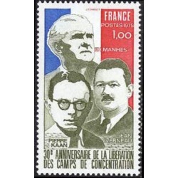 Timbre France Yvert No 1853 Libération des camps de concentration