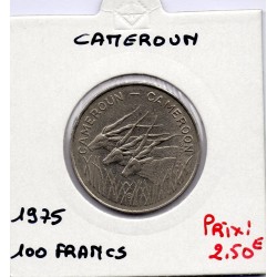 Cameroun 100 francs 1975 TTB, KM 17 pièce de monnaie