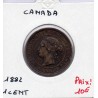 Canada 1 cent 1882 TTB, KM 7 pièce de monnaie