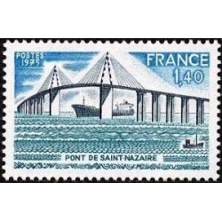 Timbre France Yvert No 1856 Pont de Saint Nazaire