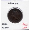 Canada 1 cent 1887 TTB, KM 7 pièce de monnaie