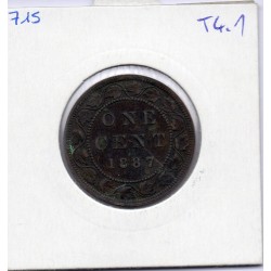 Canada 1 cent 1887 TTB, KM 7 pièce de monnaie