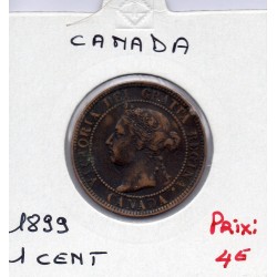 Canada 1 cent 1899 TTB, KM 7 pièce de monnaie