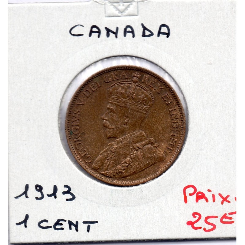 Canada 1 cent 1913 Sup-, KM 21 pièce de monnaie