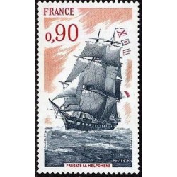 Timbre France Yvert No 1862 Frégate la Melpomène, bateau école