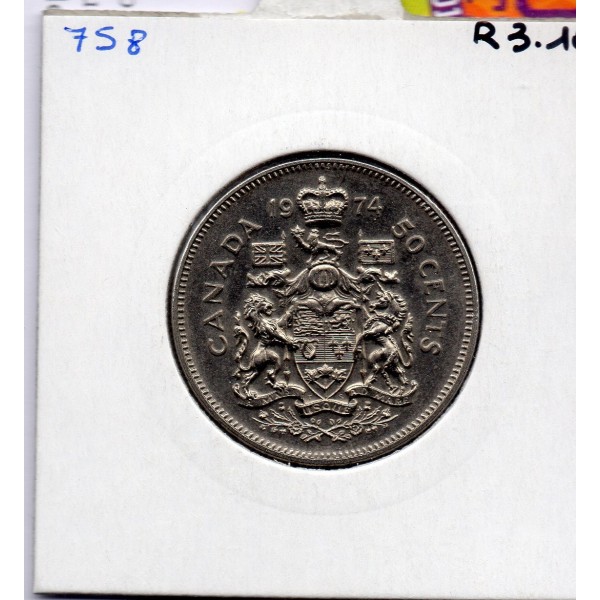 Canada 50 cents 1974 Sup, KM 75 pièce de monnaie