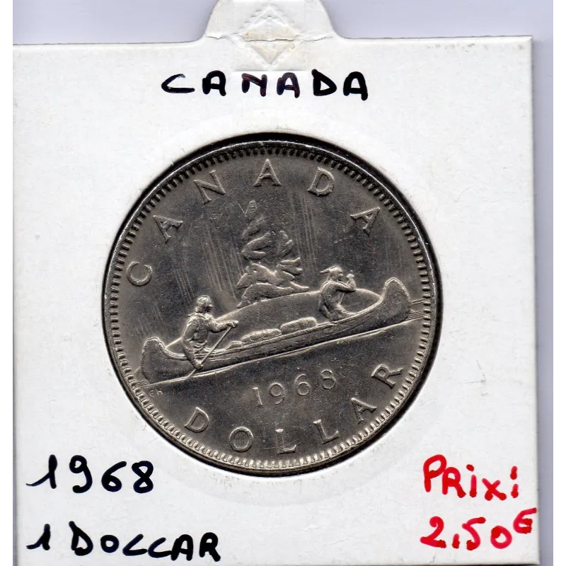 Canada 1 dollar 1968 TTB, KM 76 pièce de monnaie Canada 1 dollar 1968 TTB, KM 76 pièce de monnaie