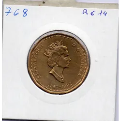 Canada 1 dollar 1992 Sup, KM 218 pièce de monnaie