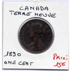 Terre Neuve 1 cent 1890 TTB, KM 1 pièce de monnaie