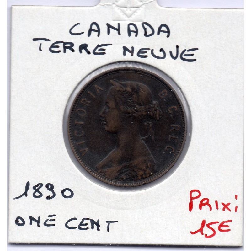 Terre Neuve 1 cent 1890 TTB, KM 1 pièce de monnaie