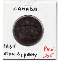 Ile du prince Edouard jeton 1/2 penny 1835 TTB, pièce de monnaie