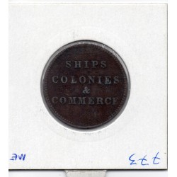 Ile du prince Edouard jeton 1/2 penny 1835 TTB, pièce de monnaie
