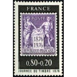 Timbre France Yvert No 1870 Journée du timbre, centenaire du timbre poste au type Sage