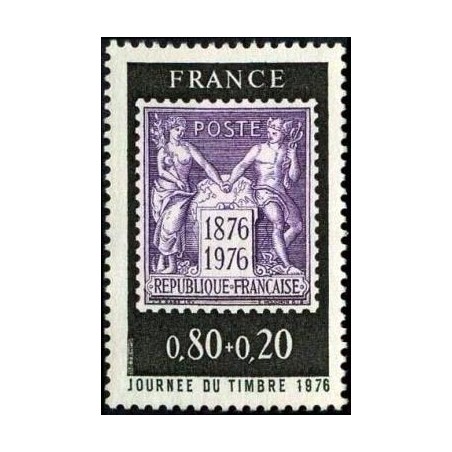 Timbre France Yvert No 1870 Journée du timbre, centenaire du timbre poste au type Sage