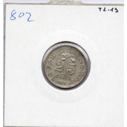 Ceylan 25 cents 1922 TTB+, KM 105a pièce de monnaie