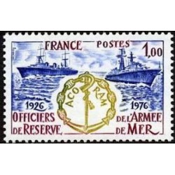 Timbre France Yvert No 1874 Officiers de Reserve de l'Armée de Mer