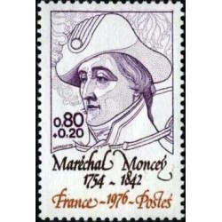 Timbre France Yvert No 1880 Maréchal Moncey