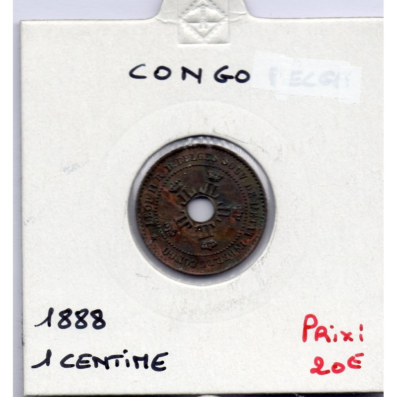 Congo Libre 1 centime 1888 Sup, KM 1 pièce de monnaie