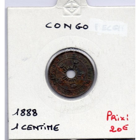 Congo Libre 1 centime 1888 Sup, KM 1 pièce de monnaie