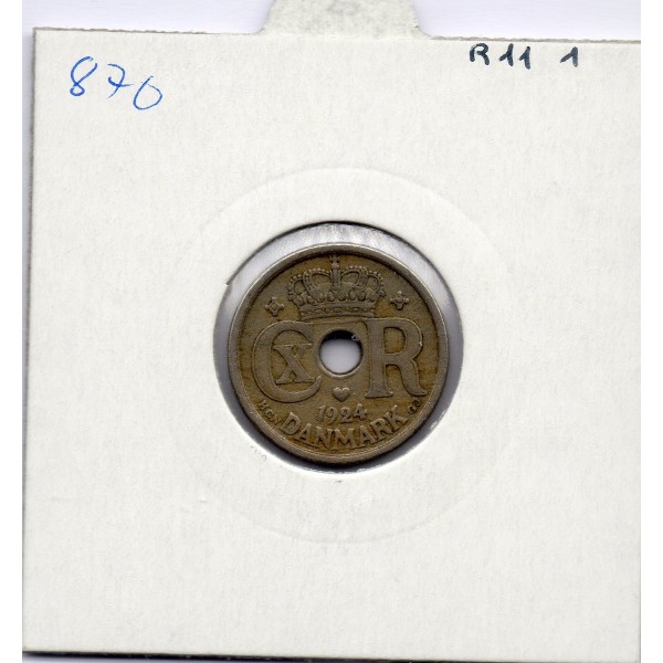 Danemark 10 ore 1924 TTB, KM.822 Christian X