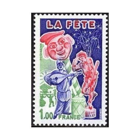 Timbre France Yvert No 1888 La Fête