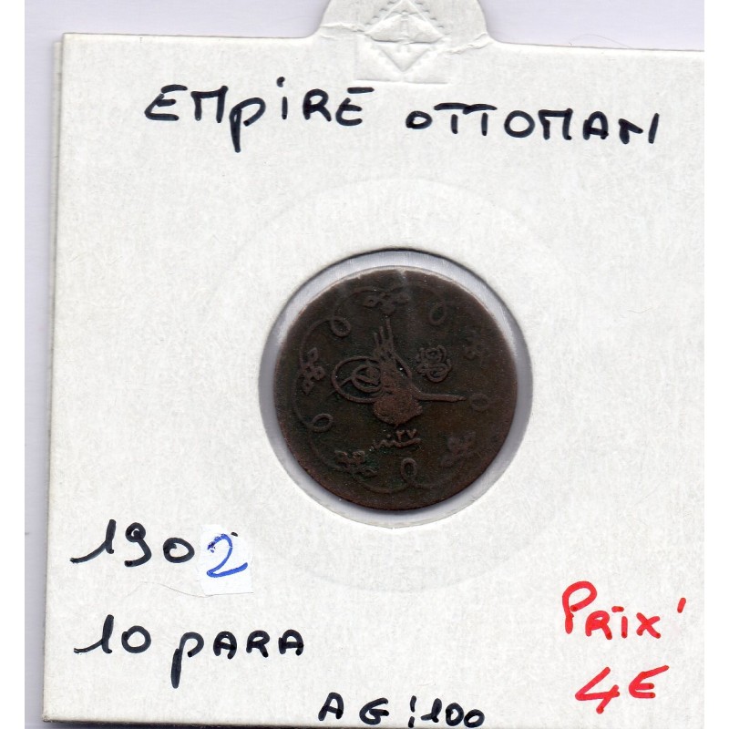 Empire Ottoman 10 para 1293 AH an 27 - 1902 TTB, KM 744 pièce de monnaie