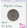 Empire Ottoman 20 para 1327 AH an 3 - 1911 TTB, KM 761 pièce de monnaie