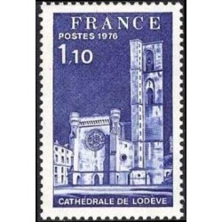 Timbre France Yvert No 1902 Cathédrale de Lodève