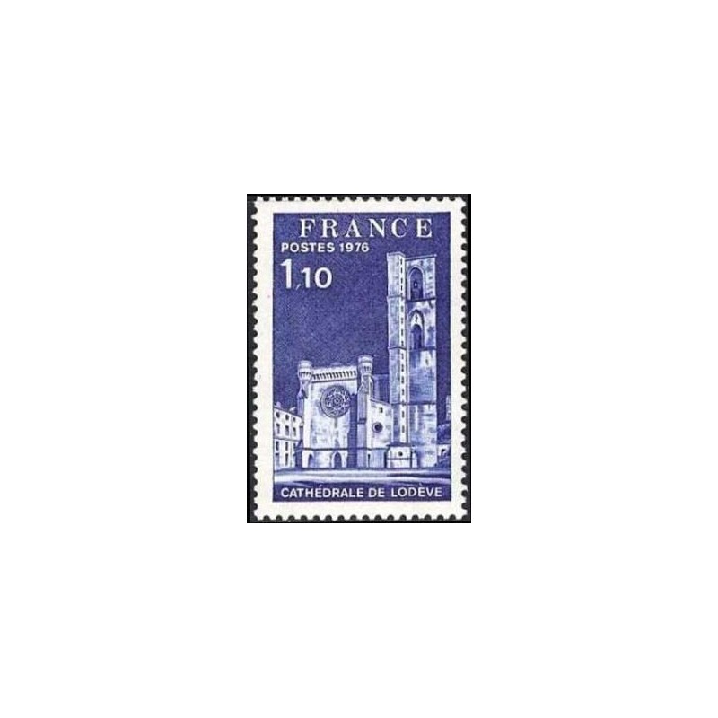 Timbre France Yvert No 1902 Cathédrale de Lodève