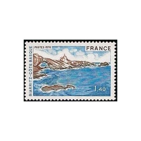 Timbre France Yvert No 1903 Biarritz-Côte basque