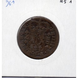 Espagne 4 maravedis 1719 Z Saragosse TB, KM 305 pièce de monnaie