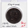Espagne 10 centimos 1879 TTB, KM 675 pièce de monnaie
