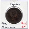 Espagne 10 centimos 1879 TB, KM 675 pièce de monnaie