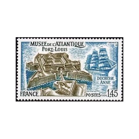 Timbre France Yvert No 1913 Port-Louis, musée de l'Atlantique