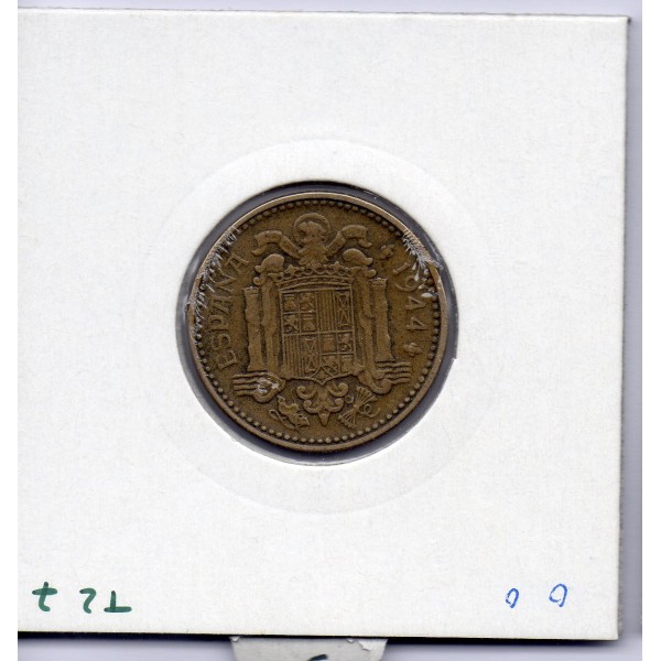 Espagne 1 peseta 1944 TTB, KM 767 pièce de monnaie