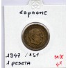 Espagne 1 peseta 1947 * 51 TTB, KM 775 pièce de monnaie