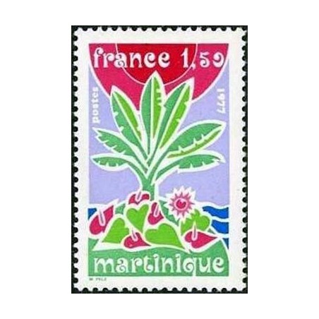 Timbre France Yvert No 1915 Région Martinique